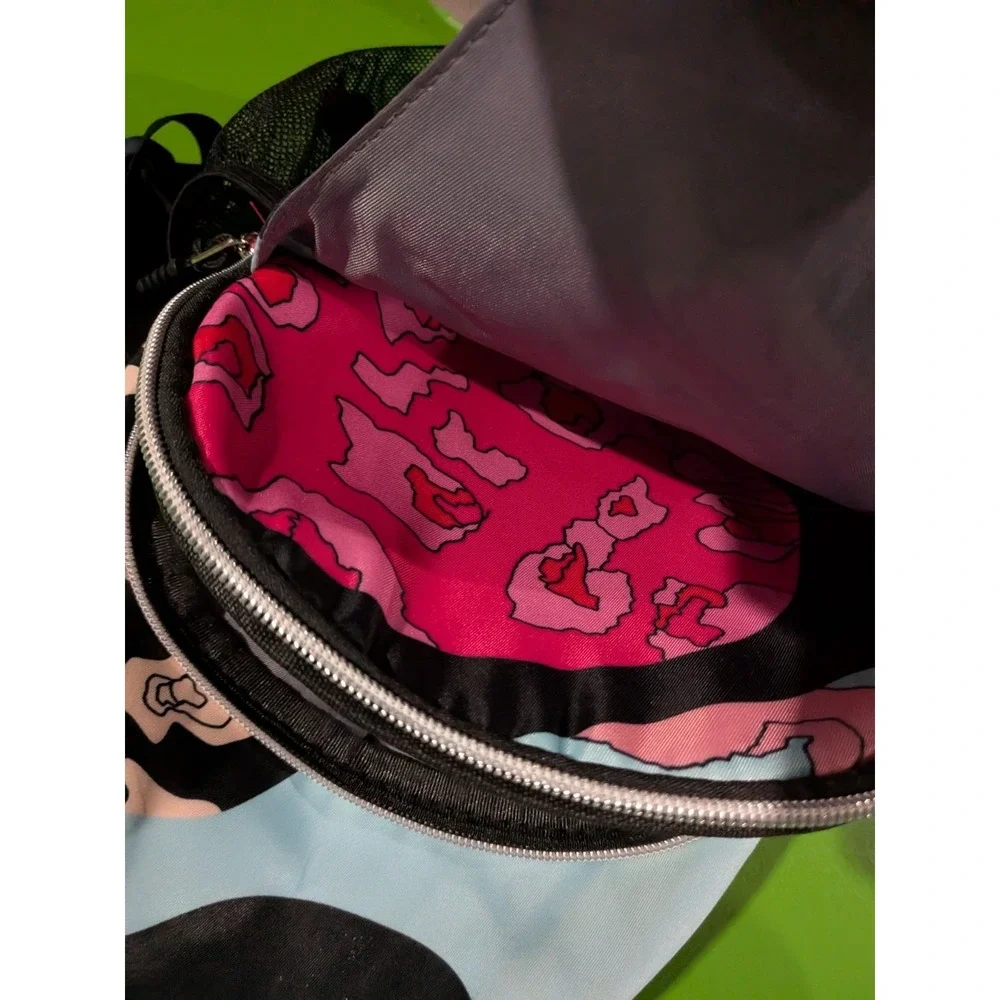 Moiso Sling Bag Camo Multicolor Crossbody Pink Purple‎ Blue - Picture 7 of 9